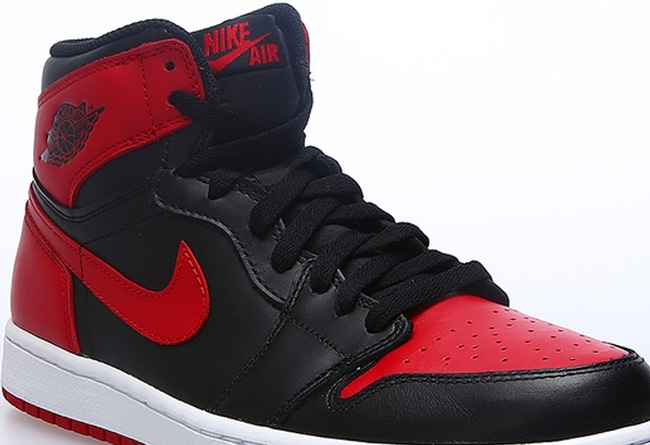Air,Jordan,Bred,黑红,配色,细节,图赏,Ai Air Jordan 1 OG Hi "Bred" 黑红配色细节图赏