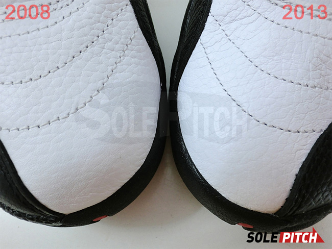 Air,Jordan,Taxi,2013,版和,2008,版 AJ12金扣130690-125 Air Jordan 12 "Taxi" 2013 版和 2008 版对比图片