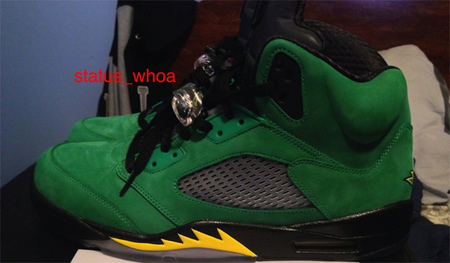 454803-535,Air Jordan 5 Oregon AJ5鸭子454803-535俄勒冈 Air Jordan 5 "Oregon Ducks" 更多实物实拍图片