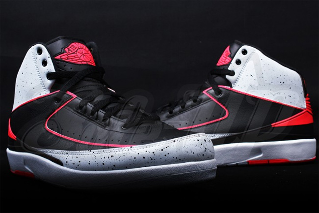 AJ2灰水泥,385475-023 AJ2灰水泥385475-023 Air Jordan 2 "Cement/Infrared" 实物图赏