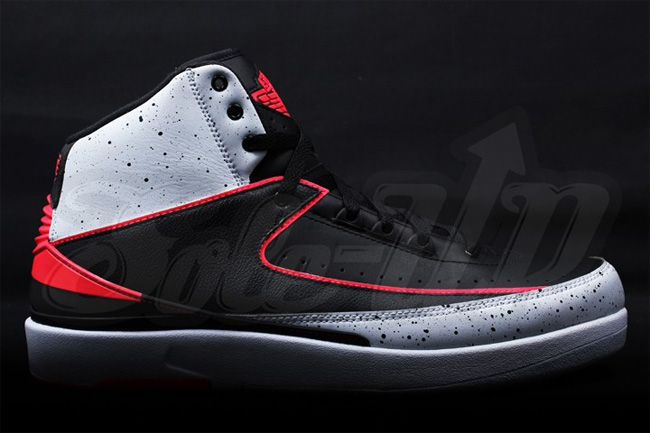 AJ2灰水泥,385475-023 AJ2灰水泥385475-023 Air Jordan 2 "Cement/Infrared" 实物图赏