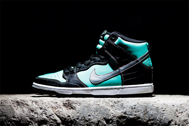 Nike,Diamond,Dunk,Tiffany,高清,图 Nike SB x Diamond Dunk Hi "Tiffany" 高清图赏