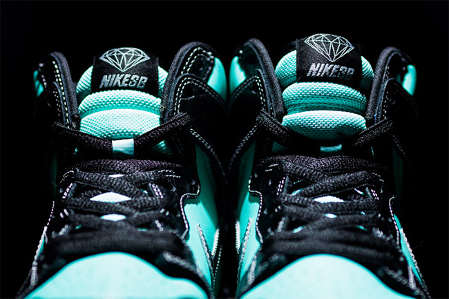 Nike,Diamond,Dunk,Tiffany,高清,图 Nike SB x Diamond Dunk Hi "Tiffany" 高清图赏