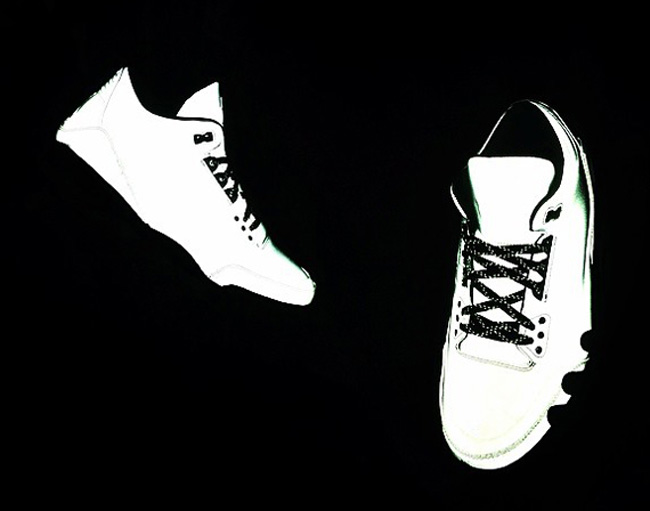 5Lab3,AJ3,Air Jordan 3,631603- AJ3 631603-003 Air Jordan 5Lab3 "Reflective" 反光效果展示