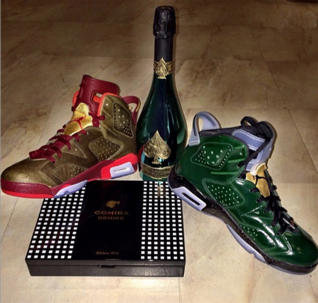 384664-250,384664-350,AJ6,Air AJ6 384664-250,384664-350 Fabolous 网晒 Air Jordan 6 "Championship Pack" 冠军套装