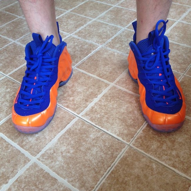 Foamposite One,Foamposite 纽约尼克斯喷斯派克李发售信 Nike Air Foamposite One “Knicks” 上脚实拍 Foamposite One,Foamposite 纽约尼克斯喷斯派克李发售信 Nike Air Foamposite One “Knicks” 上脚实拍