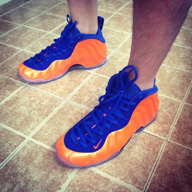 Foamposite One,Foamposite 纽约尼克斯喷斯派克李发售信 Nike Air Foamposite One “Knicks” 上脚实拍 Foamposite One,Foamposite 纽约尼克斯喷斯派克李发售信 Nike Air Foamposite One “Knicks” 上脚实拍
