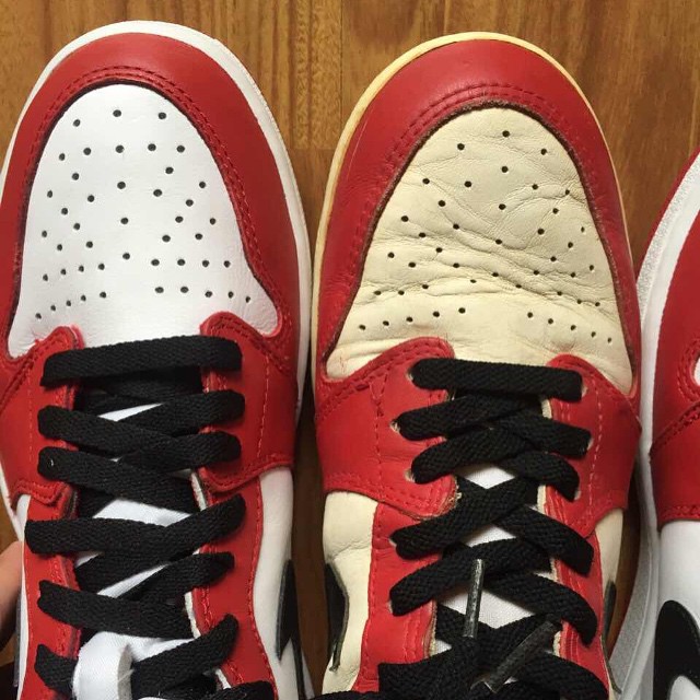 555088-101,AJ1,Air Jordan 1 555088-101AJ1白黑红 94 vs 15,Air Jordan 1 OG High "Chicago" 新老款对比 555088-101,AJ1,Air Jordan 1 555088-101AJ1白黑红 94 vs 15,Air Jordan 1 OG High "Chicago" 新老款对比