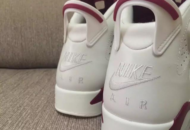 AJ6,Air Jordan 6 AJ6 Nike Air 后跟 Air Jordan 6 “Maroon” 清晰实物图赏 AJ6,Air Jordan 6 AJ6 Nike Air 后跟 Air Jordan 6 “Maroon” 清晰实物图赏