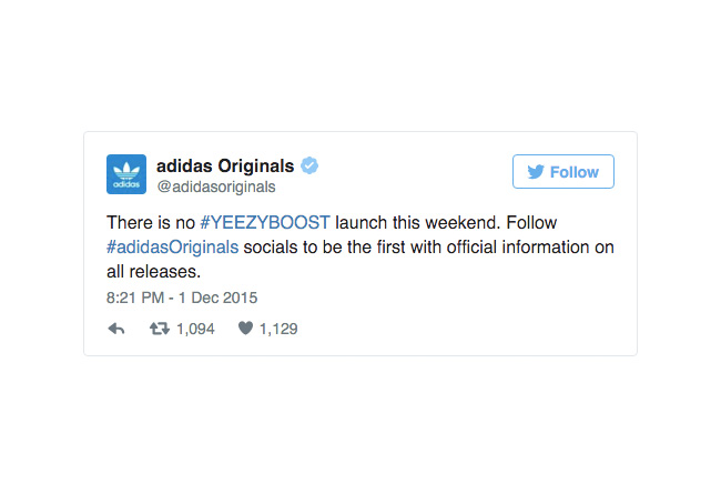 adidas Yeezy,Yeezy  adidas 官方确认本周末没有 Yeezy 的发售 adidas Yeezy,Yeezy  adidas 官方确认本周末没有 Yeezy 的发售