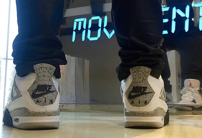 308496-104,AJ4,Air Jordan 4 840606-192AJ4 Air Jordan 4 OG “White Cement” 2016 上脚实拍 308496-104,AJ4,Air Jordan 4 840606-192AJ4 Air Jordan 4 OG “White Cement” 2016 上脚实拍
