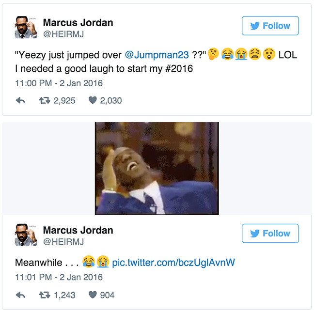 Marcus Jordan,Kanye West 乔丹之子 Marcus Jordan 回应侃爷的开炮 Marcus Jordan,Kanye West 乔丹之子 Marcus Jordan 回应侃爷的开炮