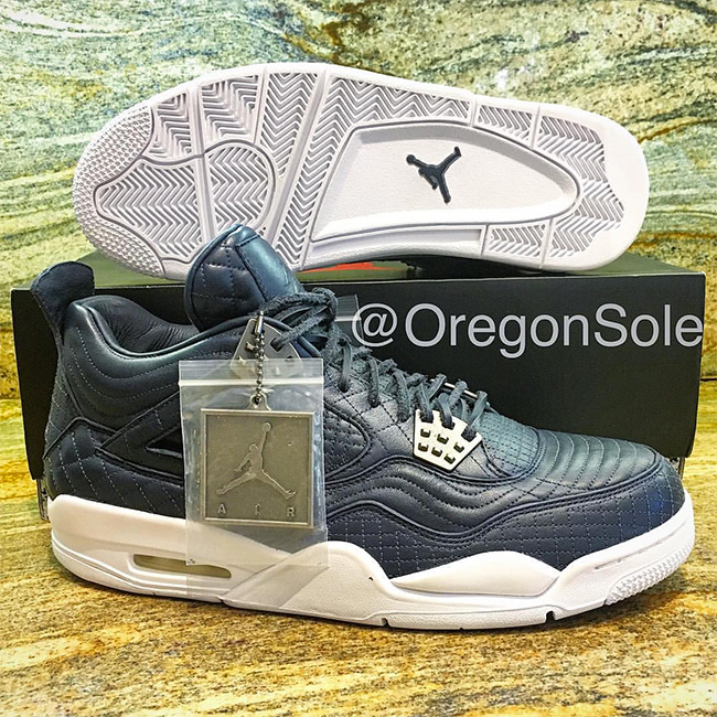 AJ4,Air Jordan 4 AJ4 Air Jordan 4 Premium “Navy Blue” 海军蓝实物曝光 AJ4,Air Jordan 4 AJ4 Air Jordan 4 Premium “Navy Blue” 海军蓝实物曝光