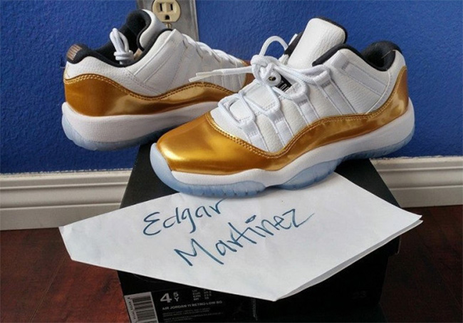 528895-103,AJ11,Air Jordan 11, 528895-103AJ11低帮 亮瞎!Air Jordan 11 Low “Metallic Gold” 实物曝光 528895-103,AJ11,Air Jordan 11, 528895-103AJ11低帮 亮瞎!Air Jordan 11 Low “Metallic Gold” 实物曝光