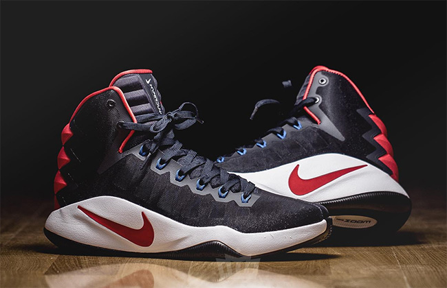 844359-446,Hyperdunk 2016,Nike 844359-446 Nike Hyperdunk 2016 “USA” 客场配色实物近赏 844359-446,Hyperdunk 2016,Nike 844359-446 Nike Hyperdunk 2016 “USA” 客场配色实物近赏