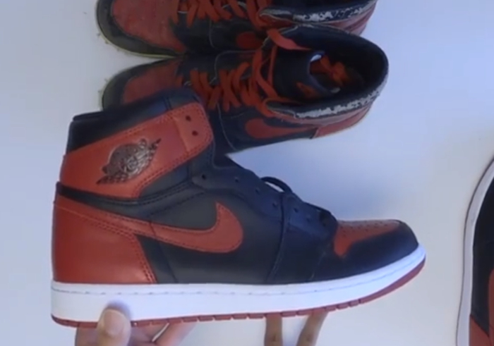 AJ1黑红,Air Jordan 1,AJ1,555088- 能否忠于元年?2016 黑红 1 与 OG 视频对比 AJ1黑红,Air Jordan 1,AJ1,555088- 能否忠于元年?2016 黑红 1 与 OG 视频对比