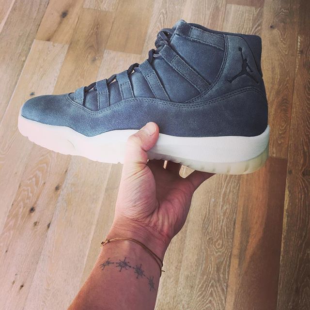 AJ11,Air Jordan 11,130690-400 陈冠希提前上脚 Air Jordan 11 PRM “Suede” 图片近赏 AJ11,Air Jordan 11,130690-400 陈冠希提前上脚 Air Jordan 11 PRM “Suede” 图片近赏