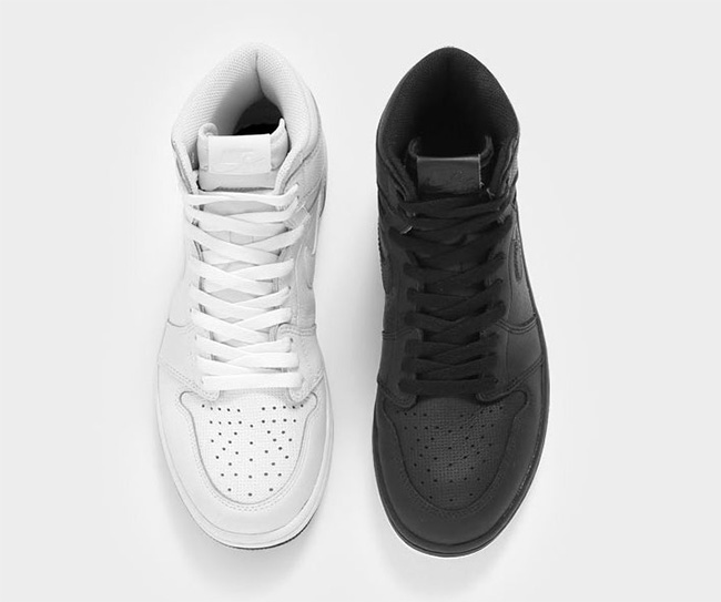 AJ1,Air Jordan 1 AJ1 纯黑和纯白!Air Jordan 1 OG High Perforated 再度呈上阴阳套装 AJ1,Air Jordan 1 AJ1 纯黑和纯白!Air Jordan 1 OG High Perforated 再度呈上阴阳套装