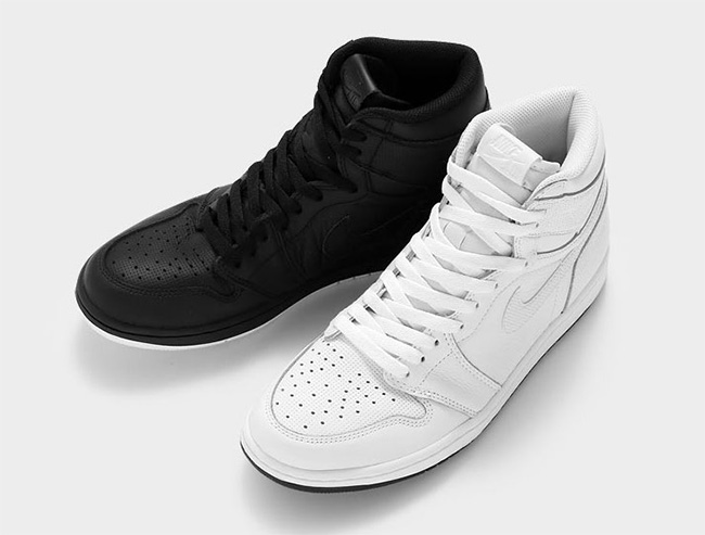AJ1,Air Jordan 1 AJ1 纯黑和纯白!Air Jordan 1 OG High Perforated 再度呈上阴阳套装 AJ1,Air Jordan 1 AJ1 纯黑和纯白!Air Jordan 1 OG High Perforated 再度呈上阴阳套装