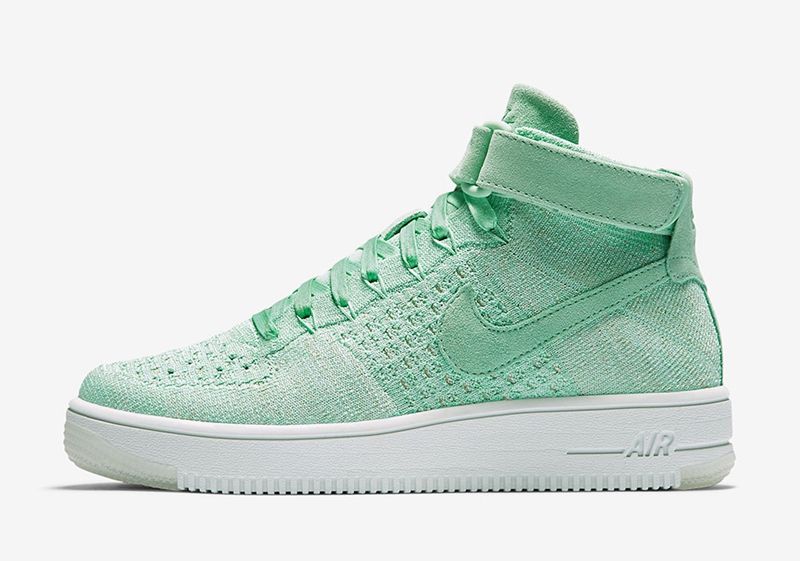 Nike,Air Force 1,818018-301 超轻鞋身!Nike Air Force 1 Mid Flyknit 清新配色下月发售 Nike,Air Force 1,818018-301 超轻鞋身!Nike Air Force 1 Mid Flyknit 清新配色下月发售