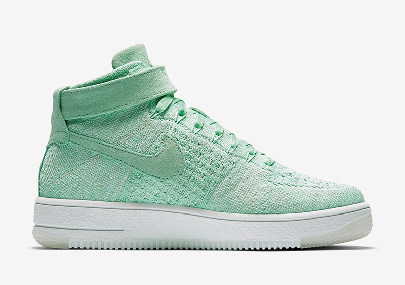 Nike,Air Force 1,818018-301 超轻鞋身!Nike Air Force 1 Mid Flyknit 清新配色下月发售 Nike,Air Force 1,818018-301 超轻鞋身!Nike Air Force 1 Mid Flyknit 清新配色下月发售