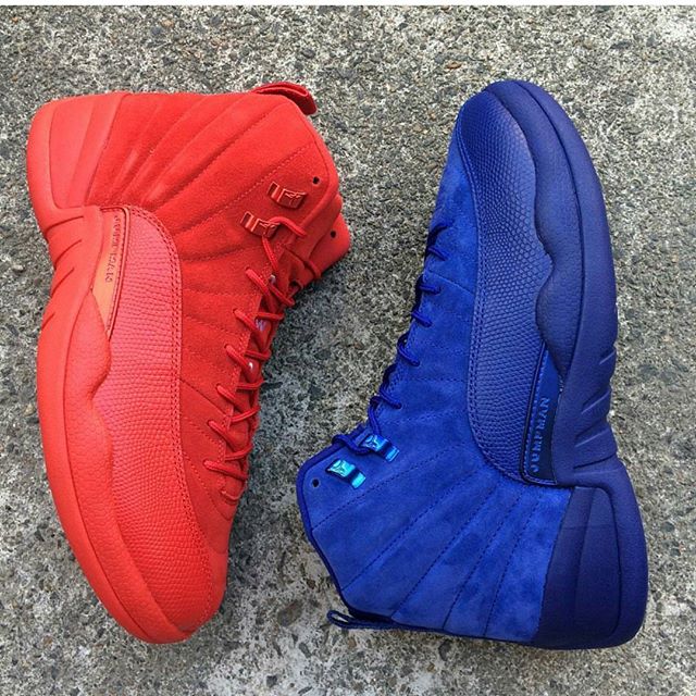 AJ12,Air Jordan 12 鸳鸯的最佳选择!Air Jordan 12 “Red Suede” 实物图欣赏 AJ12,Air Jordan 12 鸳鸯的最佳选择!Air Jordan 12 “Red Suede” 实物图欣赏