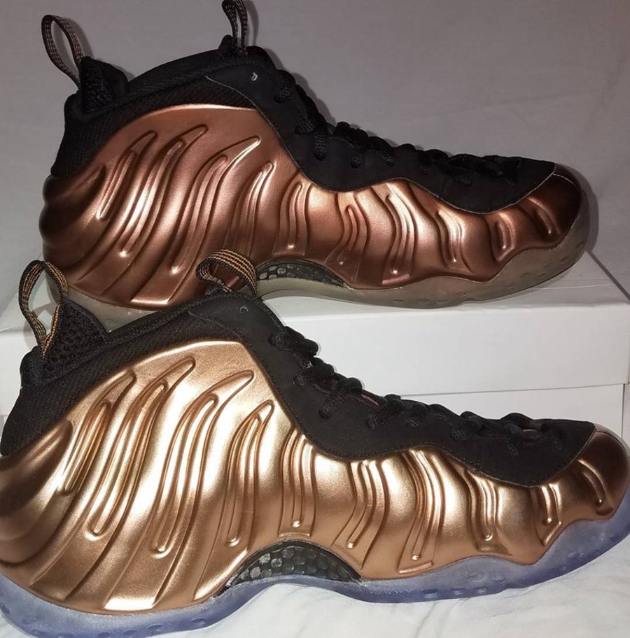 Nike,Air Foamposite One,314996 三代金鞋齐上阵!2017 Air Foamposite One “Copper” 实物对比 Nike,Air Foamposite One,314996 三代金鞋齐上阵!2017 Air Foamposite One “Copper” 实物对比
