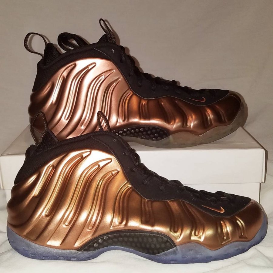 Nike,Air Foamposite One,314996 三代金鞋齐上阵!2017 Air Foamposite One “Copper” 实物对比 Nike,Air Foamposite One,314996 三代金鞋齐上阵!2017 Air Foamposite One “Copper” 实物对比