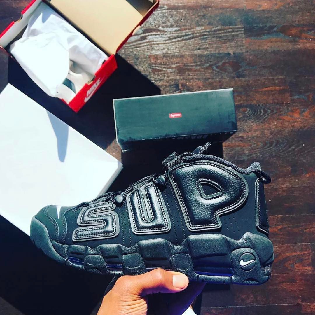 Supreme,Nike,Uptempo 极具质感的 Supreme x Nike Uptempo 实物近赏 Supreme,Nike,Uptempo 极具质感的 Supreme x Nike Uptempo 实物近赏