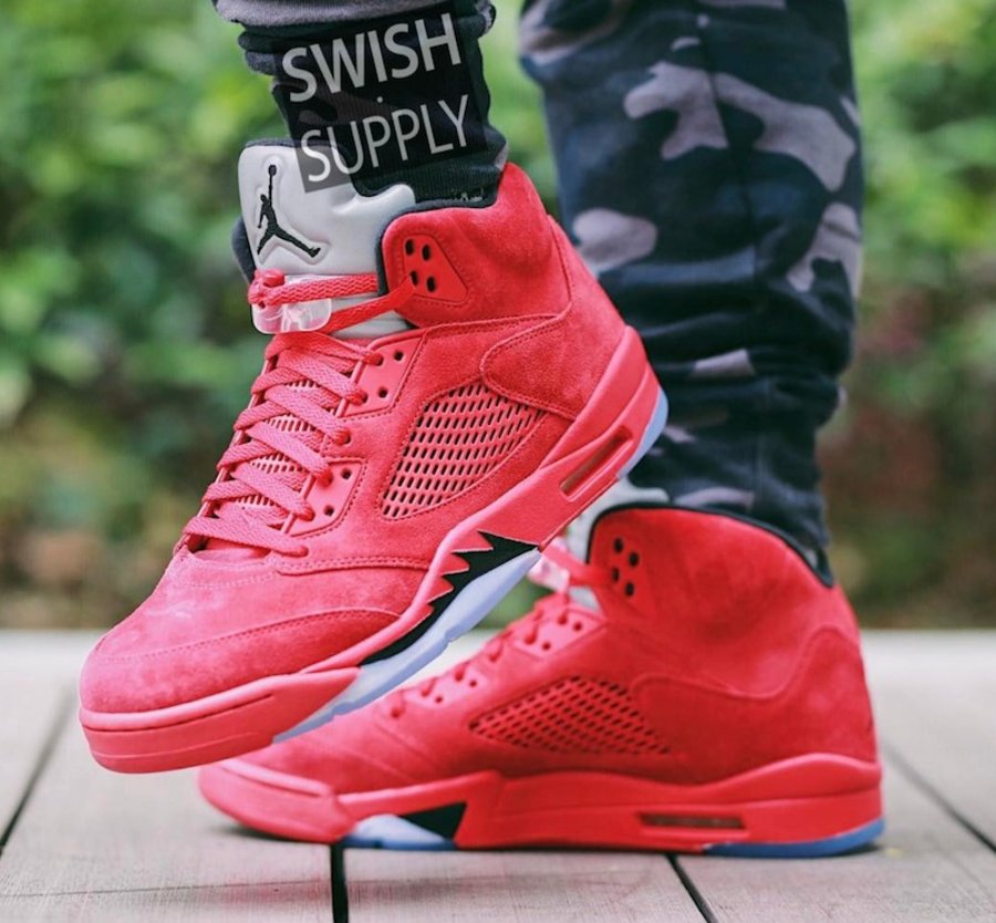 Air Jordan 5,AJ5,Red Suede,136 红色旋风!提前感受 Air Jordan 5 “Red Suede” 上脚美图 Air Jordan 5,AJ5,Red Suede,136 红色旋风!提前感受 Air Jordan 5 “Red Suede” 上脚美图
