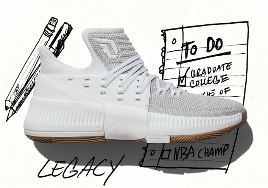 adidas,Dame 3 灰白新配色 adidas Dame 3 “LEGACY” 即将发售 adidas,Dame 3 灰白新配色 adidas Dame 3 “LEGACY” 即将发售