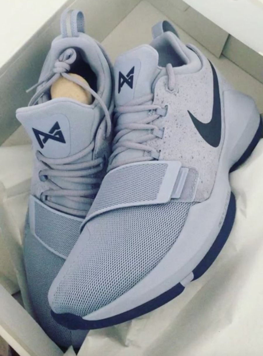PG 1,Nike,878627-044 泼墨鞋身!泡椒新配色 Nike PG 1 “Glacier Grey” 实物曝光 PG 1,Nike,878627-044 泼墨鞋身!泡椒新配色 Nike PG 1 “Glacier Grey” 实物曝光