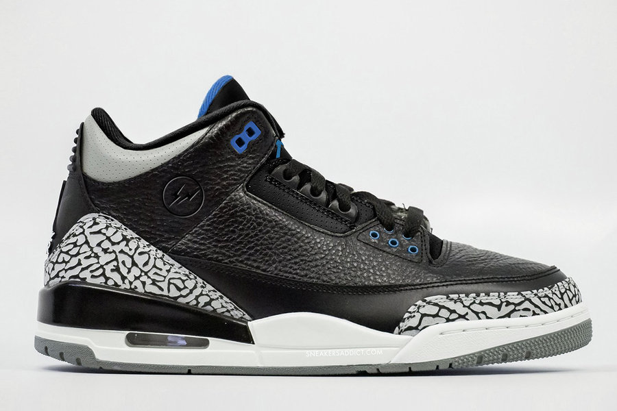 AJ3,Air Jordan 3,fragment desi AJ3黑水泥 这双 fragment 闪电联名比 AJ1 黑红版本更为 “爆炸”! AJ3,Air Jordan 3,fragment desi AJ3黑水泥 这双 fragment 闪电联名比 AJ1 黑红版本更为 “爆炸”!