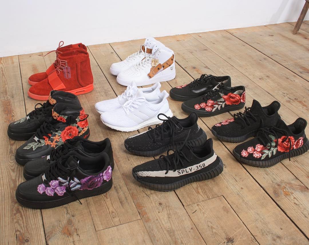 adidas,Yeezy Boost 350 V2,Air 一场以花为主题的球鞋刺绣盛宴! adidas,Yeezy Boost 350 V2,Air 一场以花为主题的球鞋刺绣盛宴!
