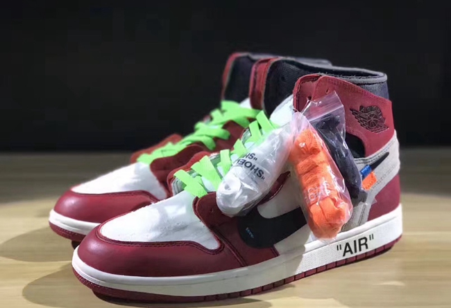 OFF-WHITE,Air Jordan 1,AJ1 四幅鞋带!OFF-WHITE x Air Jordan 1 实物近赏 OFF-WHITE,Air Jordan 1,AJ1 四幅鞋带!OFF-WHITE x Air Jordan 1 实物近赏