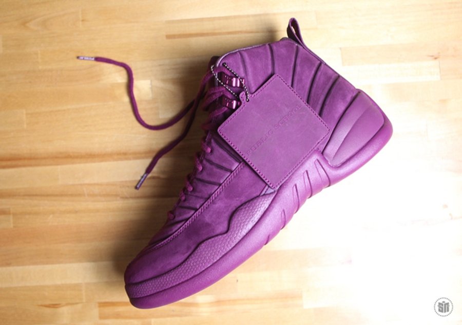 PSNY,Air Jordan 12,Bordeaux,AJ 独特紫红装扮!PSNY x AJ12 “Bordeaux” 多角度实物细节曝光 PSNY,Air Jordan 12,Bordeaux,AJ 独特紫红装扮!PSNY x AJ12 “Bordeaux” 多角度实物细节曝光