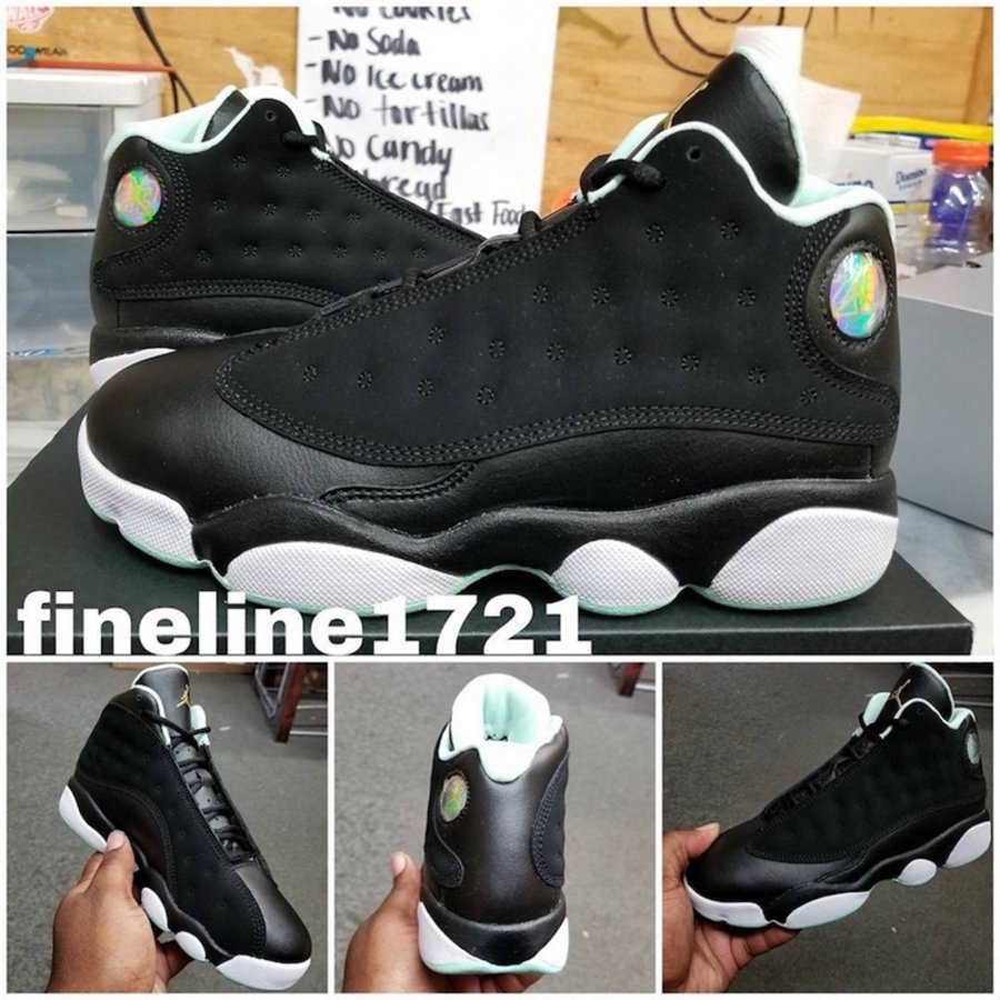 Air Jordan 13 GS,Mint Foam,AJ1 全新 “熊猫” 配色!AJ13 GS “Mint Foam” 实物曝光 Air Jordan 13 GS,Mint Foam,AJ1 全新 “熊猫” 配色!AJ13 GS “Mint Foam” 实物曝光