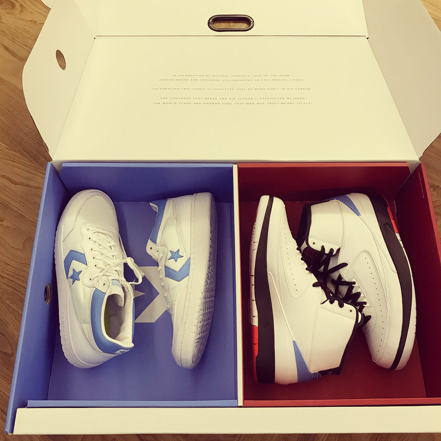 AJ2,Air Jordan 2,Converse 明早发售!黑人提前晒出 Jordan x Converse 套装! AJ2,Air Jordan 2,Converse 明早发售!黑人提前晒出 Jordan x Converse 套装!