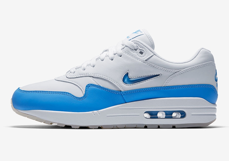 Nike,Air Max 1,SC Jewel,Univer 复古迷你勾!Air Max 1 Jewel “University Blue” 七月登场 Nike,Air Max 1,SC Jewel,Univer 复古迷你勾!Air Max 1 Jewel “University Blue” 七月登场