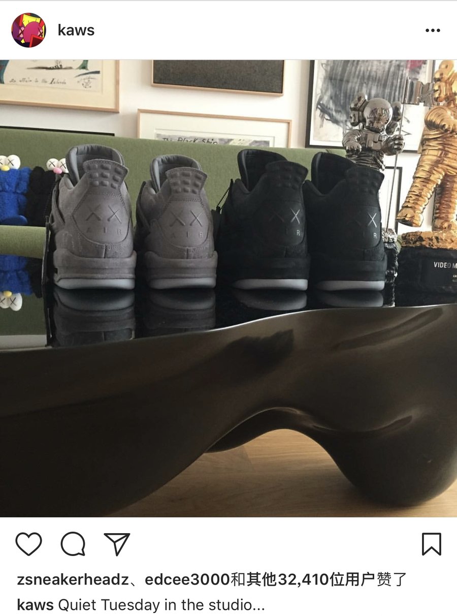 KAWS,Air Jordan 4,930155-001 猛货预警!黑色版本 KAWS x Air Jordan 4 将公开发售 KAWS,Air Jordan 4,930155-001 猛货预警!黑色版本 KAWS x Air Jordan 4 将公开发售