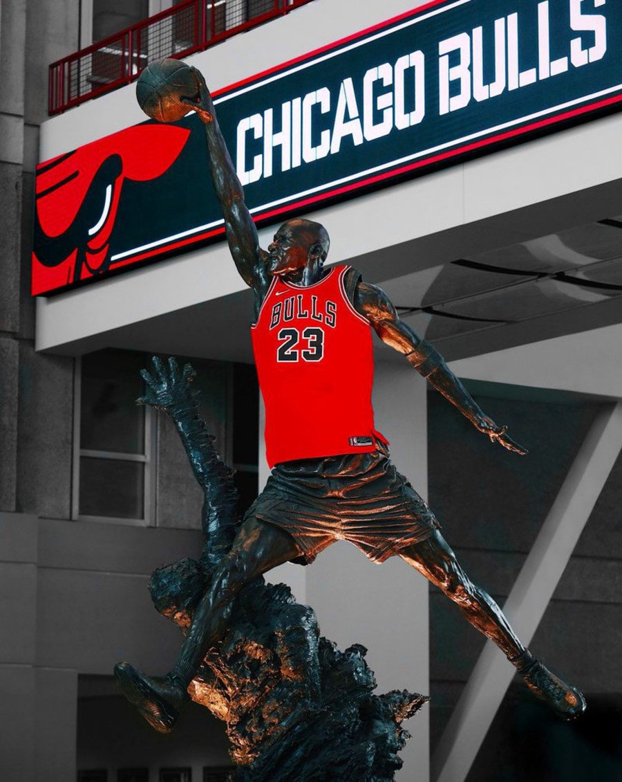 Nike,Jordan,Bulls 飞人铜像披红黑战袍!公牛队新赛季球衣诚意满满 Nike,Jordan,Bulls 飞人铜像披红黑战袍!公牛队新赛季球衣诚意满满