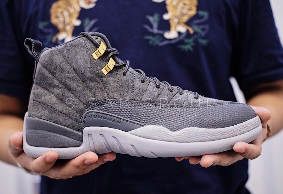 AJ12,Air Jordan 12,130690-005 金扣回归!灰麂皮 Air Jordan 12 十一月发售 AJ12,Air Jordan 12,130690-005 金扣回归!灰麂皮 Air Jordan 12 十一月发售