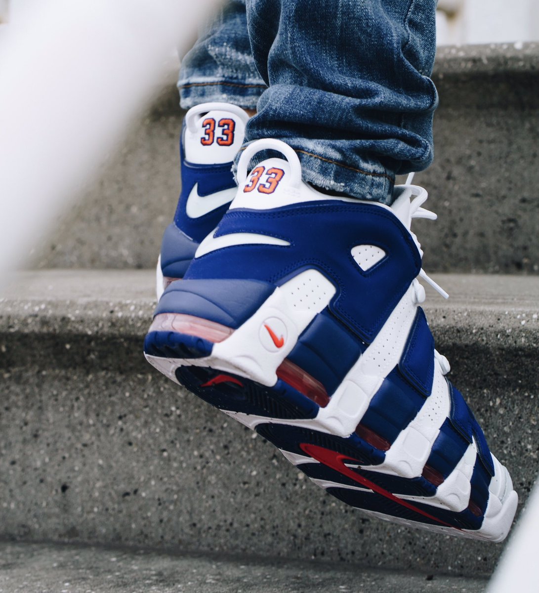Nike,Air More Uptempo,Knicks,9 清爽又风骚!这双尼克斯配色大 AIR 上脚效果究竟如何? Nike,Air More Uptempo,Knicks,9 清爽又风骚!这双尼克斯配色大 AIR 上脚效果究竟如何?