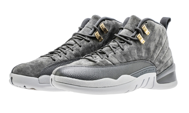 Air Jordan 12,Dark Grey,AJ12,1 质感灰麂皮 + 金扣!Air Jordan 12 “Dark Grey” 下月登场 Air Jordan 12,Dark Grey,AJ12,1 质感灰麂皮 + 金扣!Air Jordan 12 “Dark Grey” 下月登场
