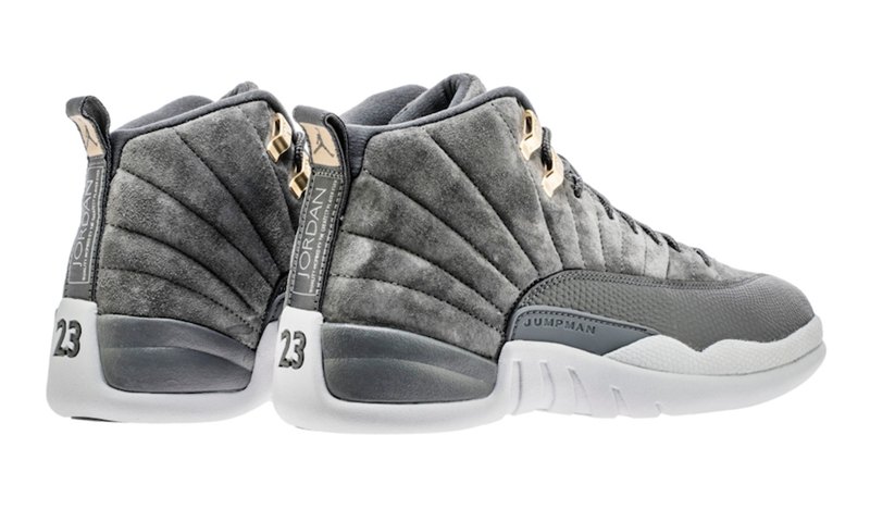 Air Jordan 12,Dark Grey,AJ12,1 质感灰麂皮 + 金扣!Air Jordan 12 “Dark Grey” 下月登场 Air Jordan 12,Dark Grey,AJ12,1 质感灰麂皮 + 金扣!Air Jordan 12 “Dark Grey” 下月登场