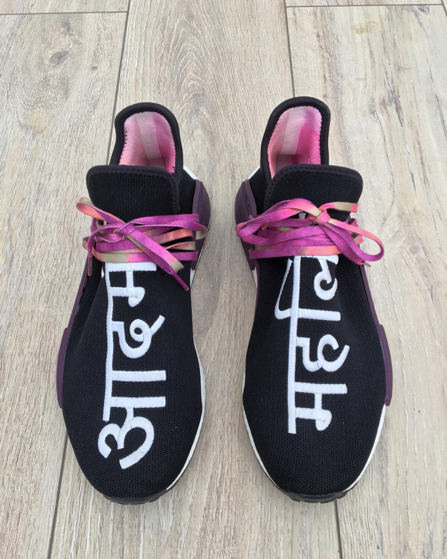 adidas,Hu NMD,Pharrell William 疑似梵文字体设计!多款五彩泼墨 Hu NMD 新配色实物曝光 adidas,Hu NMD,Pharrell William 疑似梵文字体设计!多款五彩泼墨 Hu NMD 新配色实物曝光