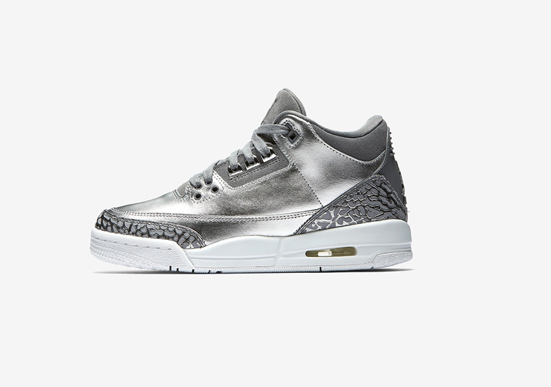 AJ3,Air Jordan 3, 女生专属精品!液态银 Air Jordan 3 海外现已发售 AJ3,Air Jordan 3, 女生专属精品!液态银 Air Jordan 3 海外现已发售
