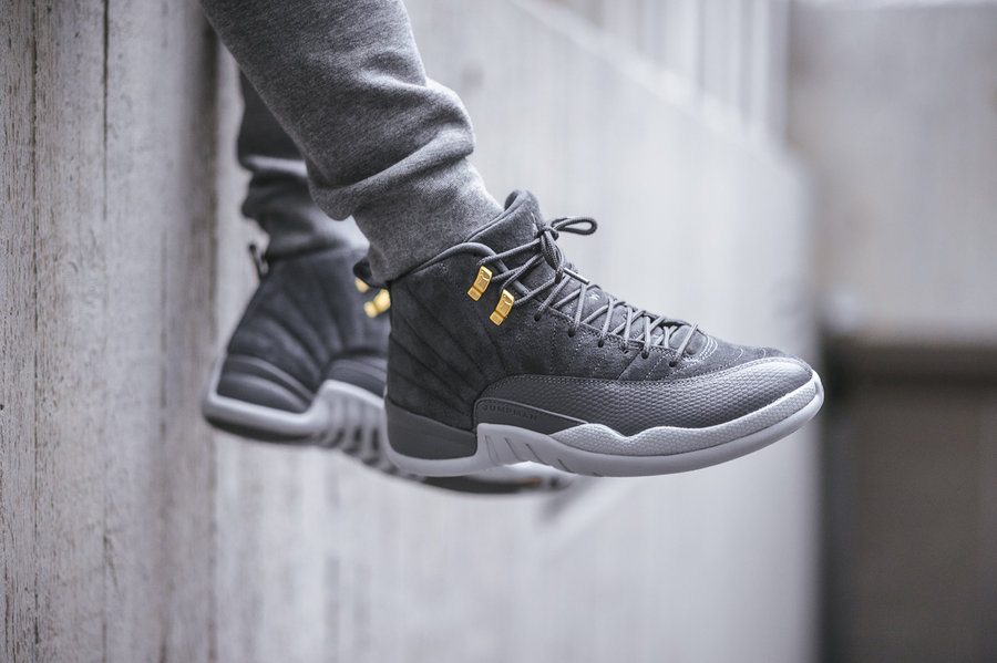 Air Jordan 12,AJ12,130690-005 上脚效果不俗!灰麂皮金扣 Air Jordan 12 本周六登场 Air Jordan 12,AJ12,130690-005 上脚效果不俗!灰麂皮金扣 Air Jordan 12 本周六登场