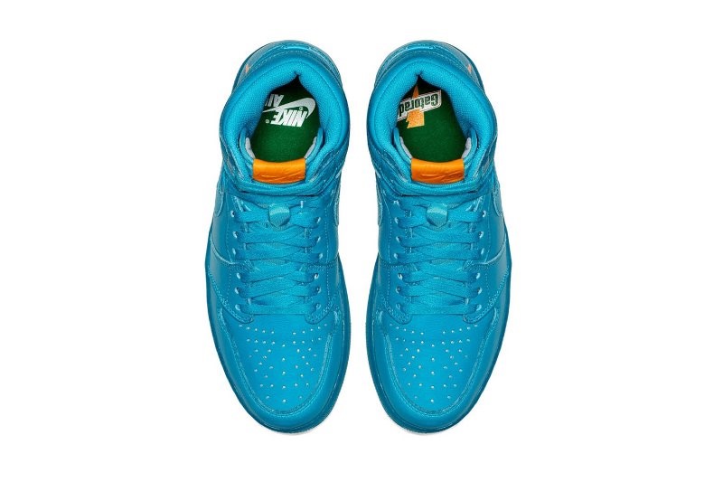 AJ1,Air Jordan 1,AJ5997-455 官方图片释出!Air Jordan 1 “Gatorade” 将于下月发售! AJ1,Air Jordan 1,AJ5997-455 官方图片释出!Air Jordan 1 “Gatorade” 将于下月发售!