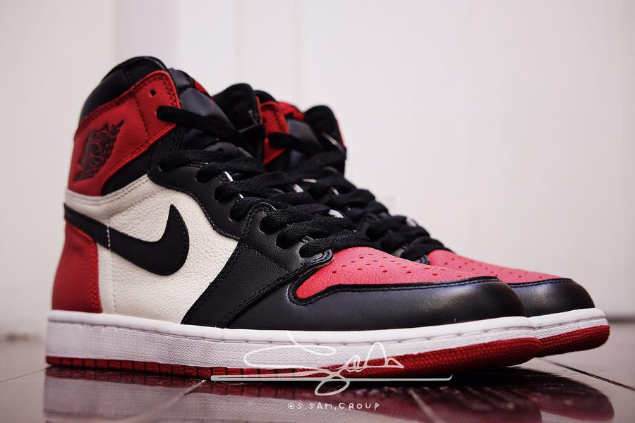 Air Jordan 1,Bred Toe,AJ1,5550 质感格外出众!黑红脚趾 Air Jordan 1 实物细节近赏 Air Jordan 1,Bred Toe,AJ1,5550 质感格外出众!黑红脚趾 Air Jordan 1 实物细节近赏
